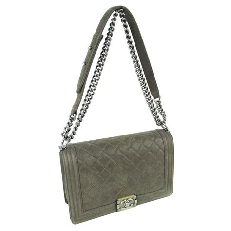 chanel boy khaki|Chanel bag for sale.